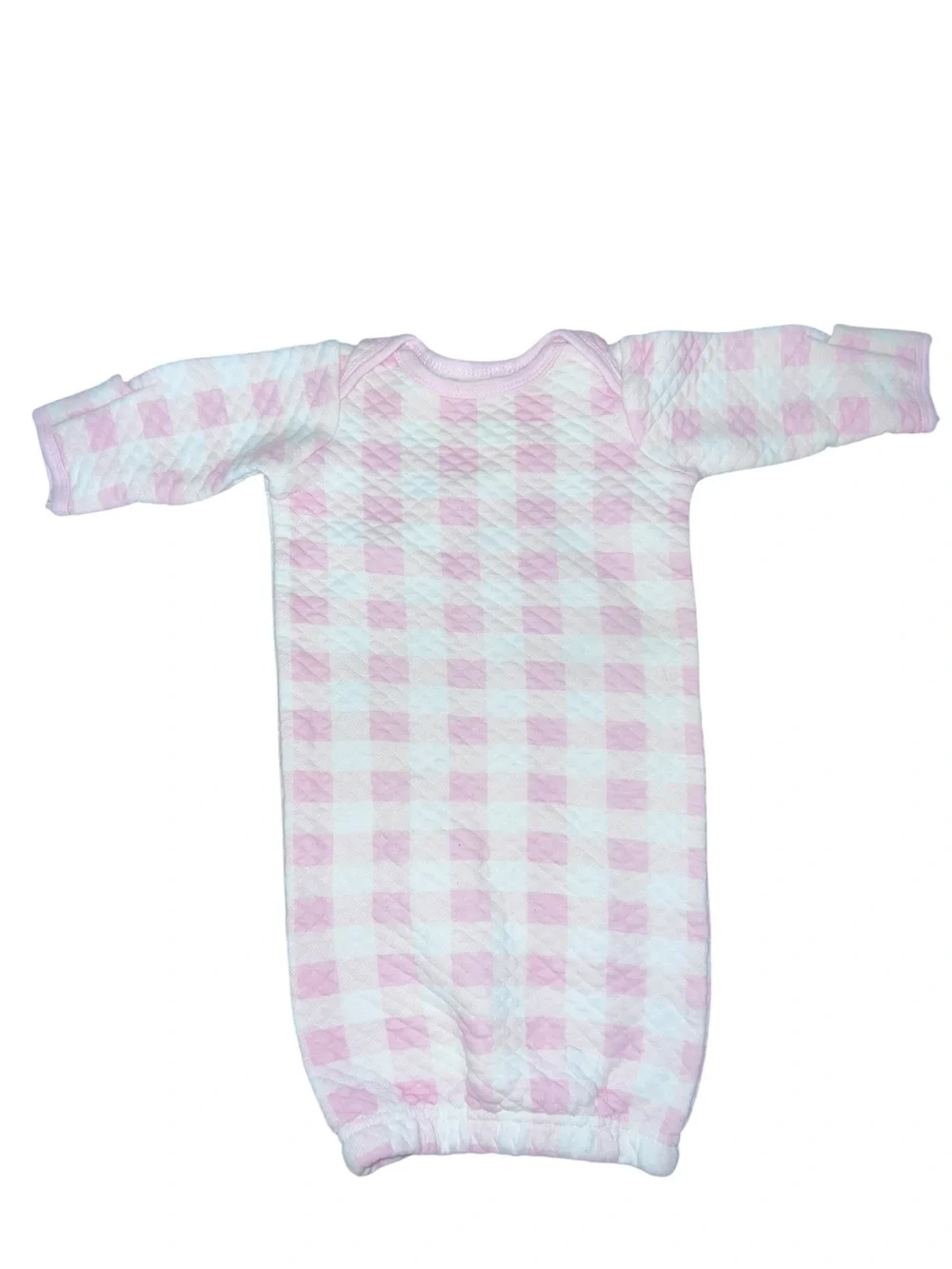 Pink Gingham Infant Sleep Gown - Kids Pajamas
